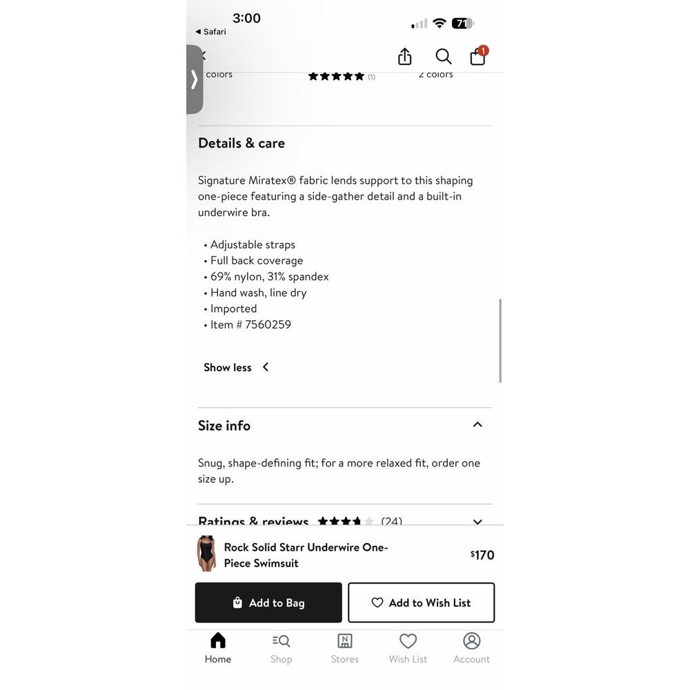 Miraclesuit Rock Solid Starr One Piece Underwire … - image 8